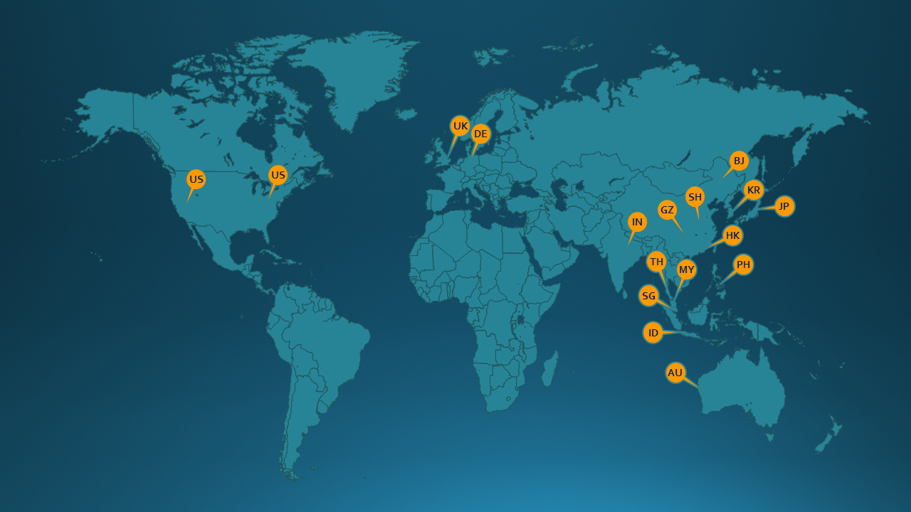 Metro Lightspeed Global POP World Map Coverage